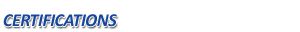 Certifications